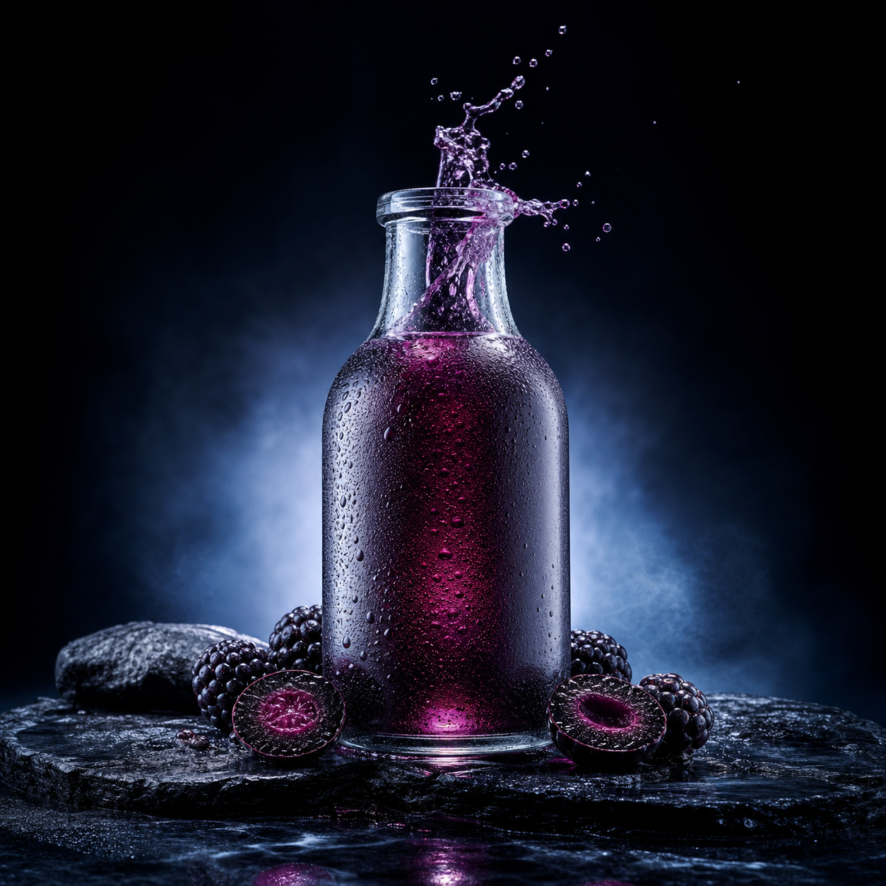 Premium beverage advertisement created with OneBrain